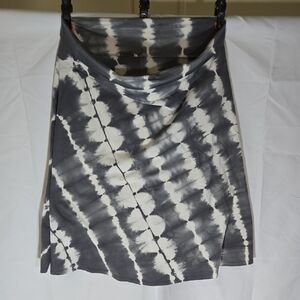 Soft Surroundings Gray and White A-Line Skirt